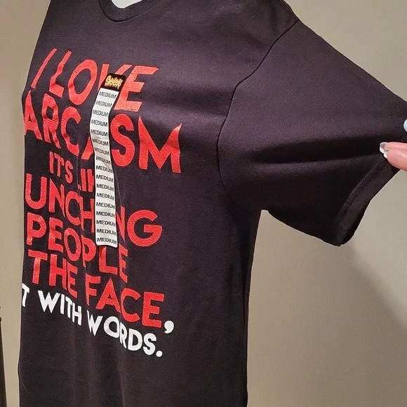 FINAL PRICE Spencers I LOVE SARCASM IT'S LIKE PUNCHING PEOPLE IN THE FACE - Picture 5 of 8